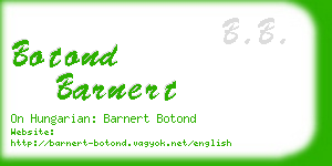 botond barnert business card